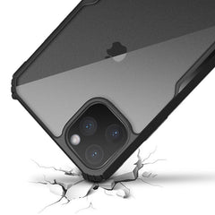 Transparent Bumper Shockproof Phone Case For iPhone 11 Pro Max XR XS Max X 8 7 6 6S Plus Solid Color Frame Hard Back Cover