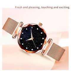 2019 NEW Woman Watch Luxury Women Magnetic Starry Sky Female Clock Quartz Wristwatch Fashion Ladies Wrist Watch Relogio Feminino