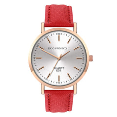 Cassic Style Women Watches High Quality Leather Strap  Dial Ladies Quartz Wristwatch Scale Dial Clock Gift Relojes Para Mujer@50