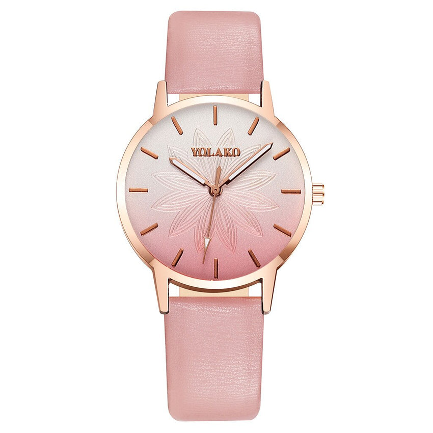 2020 Woman Watches Frosted Dial Quartz Wristwatch Luxury Ladies Dress Watches Solid Color Leather  Female Clock Relogio Feminino