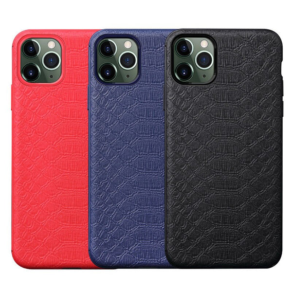 Business Crocodile Texture leather Phone Case For iPhone 11Pro Max XR X XS MAX 8 7 6S Plus Magnetic Ultra Thin Anti-fall Cover