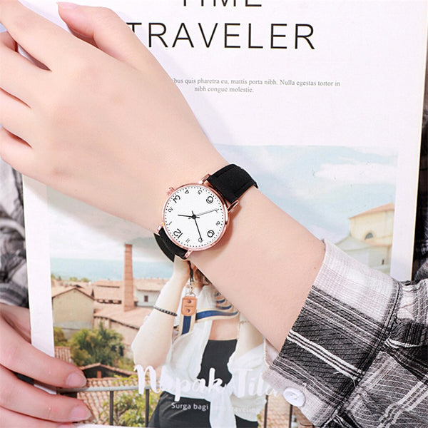 High Quality Beautiful Fashion Women Business Leather Watch Ladies Watch Casual Analog Quartz Wrist Dial Watch For Women Clock*X
