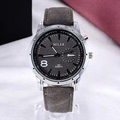 Reloj Hombre 2019 MILER  Leather Casual Sports Men's Watch Military Watches Quartz Relogio Masculino Out Door Style Wristwatch