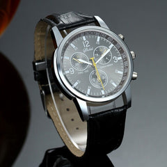 New Hot Retro Relojes Masculino Quartz Casual Watch Fashion Men's Watch Leather Simulation High Quality Erkek Kol Saati