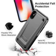 Luxury Strong Hybrid Tough Shockproof Armor Phone Case For iPhone XR XS MAX X 8 7 6 6S Plus Case TPU bumper+Hard PC Cover For XR