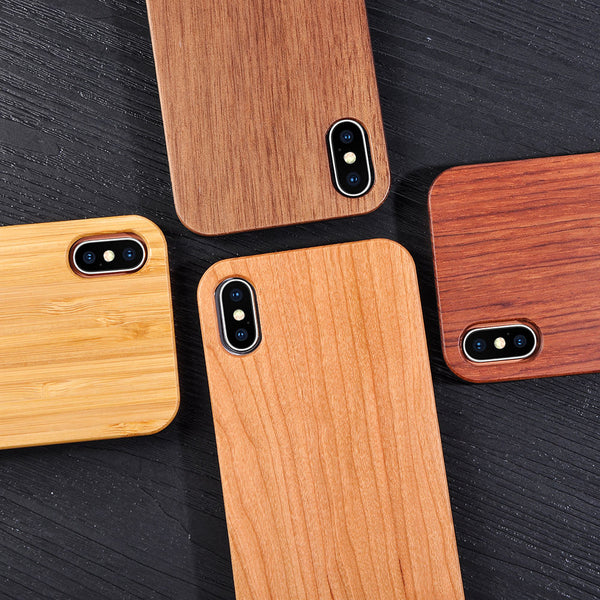 Real Wood Wooden Phone Case For iphone 11 11 Pro Max XR X XS Max 7 8 Plus Bamboo Hard PC Back Cover For iphone 11 Pro 7 8