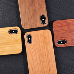 Real Wood Wooden Phone Case For iphone 11 11 Pro Max XR X XS Max 7 8 Plus Bamboo Hard PC Back Cover For iphone 11 Pro 7 8