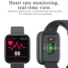 Smart watch Alloy Case IP67 Waterproof Bluetooth Pedometer Heart Rate Monitor 1.54 inch Color Display SmartWatch For Android/IOS