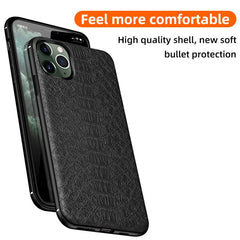 Business Crocodile Texture leather Phone Case For iPhone 11Pro Max XR X XS MAX 8 7 6S Plus Magnetic Ultra Thin Anti-fall Cover