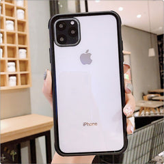 Colorful Shockproof Bumper Transparent Silicone Phone Case For iPhone 11Pro X XS XR XS Max 8 7 Plus Clear protection Back Cover