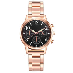 New Fashion Women  Watches Luxury Brand Stainless Steel Rose Gold Strap Watches Ladies Quartz Wristwatch Gift Reloj Mujer Clock