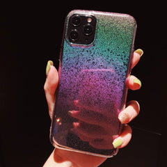 Laser Gradient Rainbow Phone Cases For iphone 11 11Pro Max 7 8 6 6s Plus XR X XS Max Transparent Full Protective Hard Back Cover