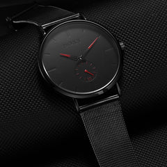 Men Watches Luxury Mesh Belt Stainless Steel Watch Masculino Relogio Quartz Relojes Hours Small dial function watch Erk saat