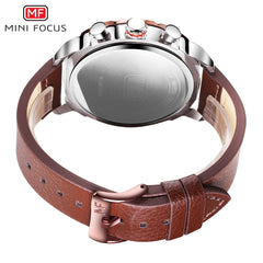 MINI FOCUS Famous Wristwatch Mens Watches Top Brand Luxury Male Clock Leather Quartz Watch Men Military Amry Relogio Masculino