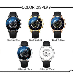 Fashion Men Stainless Steel Case Watch Luxury Calendar Quartz Wrist Watches Business Casual Watch for Man Clock Relogio Masculin