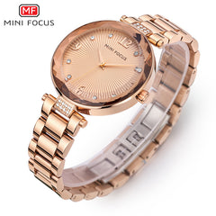 MINIFOCUS Luxury Brand Lady Watch For Woman Quartz Women's Watches Wristwatches Casual Dress Watches Women Fashion Watch 2019