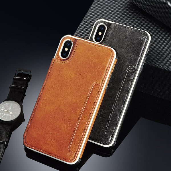 Luxury Leather Card Wallet Cases For iPhone 11Pro XS Max X XR 8 7 6 6S Plus Card Slot Soft Silicone shockproof Back Cover Capa