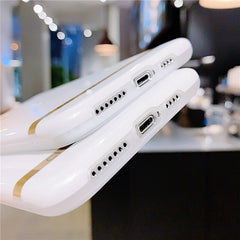 Phone Case For iPhone 11 Pro Max XR XS Max 7 8 Plus 6 6S Solid Color Electroplated Glitter Soft IMD Back Cover Coque