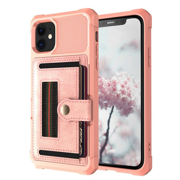Luxury Card magnetic holder Phone Case For iPhone 11 Pro Max XR XS Max X 7 8 Plus Wallet Leather Soft TPU Protection Cover Shell