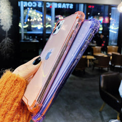 Shockproof Bumper Transparent Phone Case For iPhone 11 Pro Max XR X XS Max 8 7 6 6S Plus Clear protection Silicone Back Cover