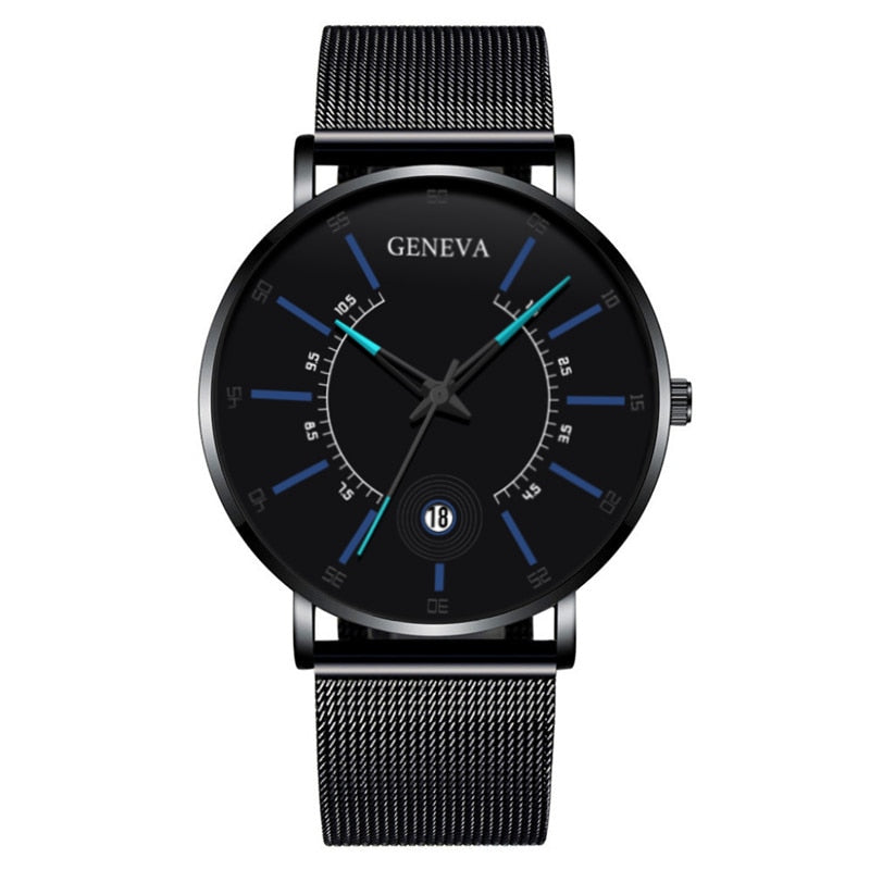 Ultra Thin Fashion Watch Mens Minimalist Watches Luxury Stainless Steel Men's Watches Analog Quartz Watch Relogio Masculino