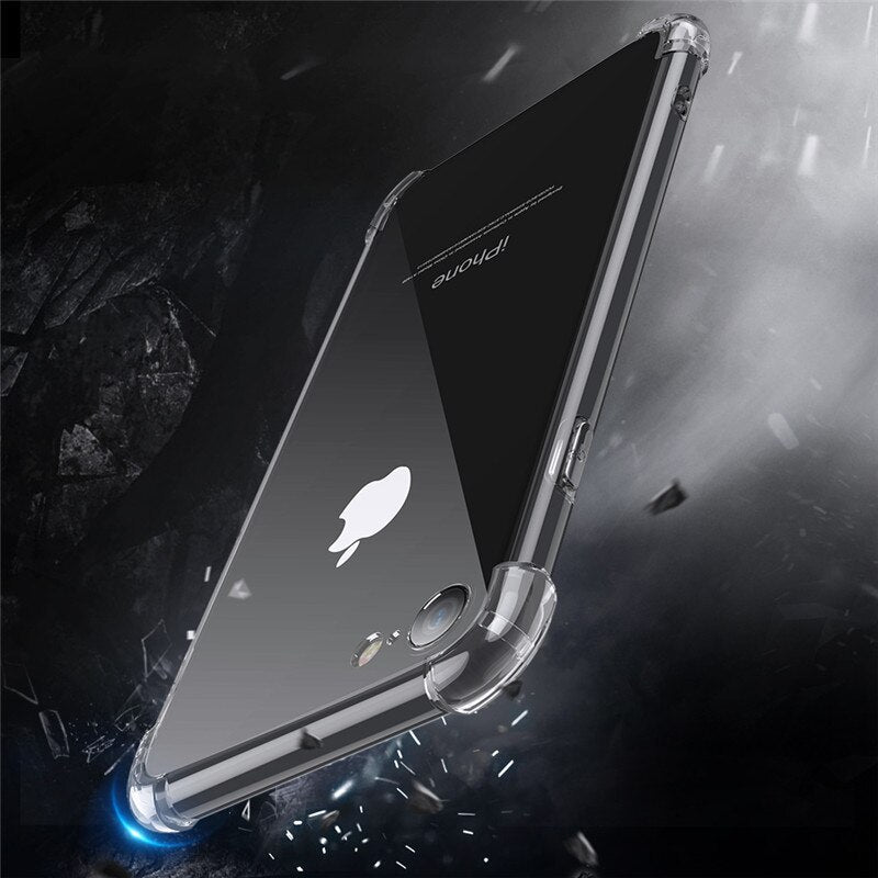 Luxury Shockproof Phone Case For iPhone 11 11 Pro Max XR X XS Max 6 6S 7 8 Plus XS Transparent Soft TPU Silicone Back Cover