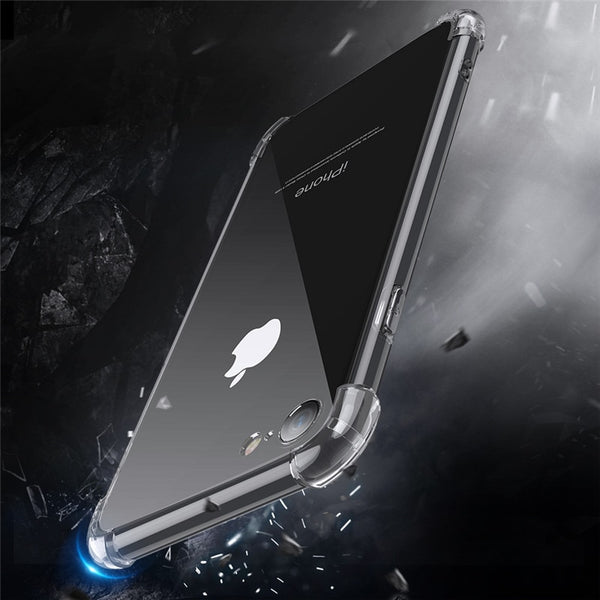 Luxury Shockproof Phone Case For iPhone 11 11 Pro Max XR X XS Max 6 6S 7 8 Plus XS Transparent Soft TPU Silicone Back Cover
