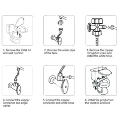 Non-Electric Bidet Attachment Toilet Bidet Seat Self-Cleaning Nozzle-Fresh Water Bidet Sprayer Mechanical Washing