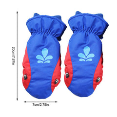 Children Winter Warm Ski Gloves Boys/Girls Outdoor Sports Waterproof Windproof Snow Mittens Extended Wrist Kid Skiing Gloves D40