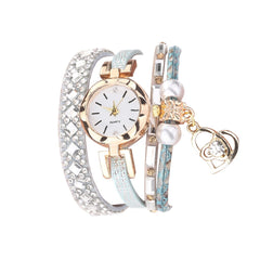 Women Watches Fashion Chimes Diamond Leather Bracelet Ladies Luxury Analog Quartz Wristwatch Simple Clock Gift Relogio Feminino