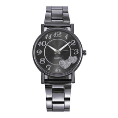 2019 Love Women Watches Simple Dial Quartz Wristwatches Fashion Ladies Female Rose Gold Alloy Strap Clock Dress Zegarek Damski X