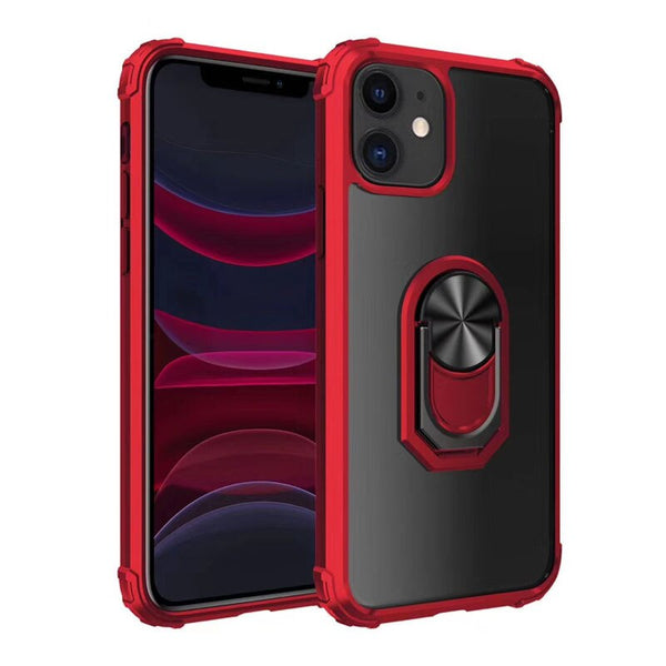 Magnetic Car Bracket Phone Case For iPhone 11 Pro Max XR XS Max X 8 7 6 6S Plus Soft Silicone Frame Shockproof Transparent Cover
