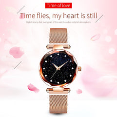 2019 NEW Woman Watch Luxury Women Magnetic Starry Sky Female Clock Quartz Wristwatch Fashion Ladies Wrist Watch Relogio Feminino