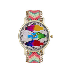 Creative Women Watches Multicolour Fish Dial Ladies Quartz Wristwatch Multicolor Strap Fashion Clock Gift Relojes Para Mujer@50