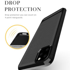 Fashion Stripe Carbon Fiber Phone Case For iPhone 11 Pro Max XR XS Max 8 7 6 6S Plus Slim Vintage Hard PC Shockproof back Cover