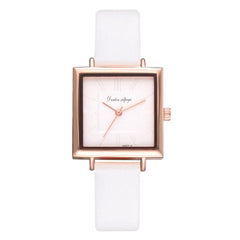 Women Watch Modern Fashion Square Dial Casual Quartz Wristwatch High Quality Soild Color Leather Gift For Female 2019 NEW@50