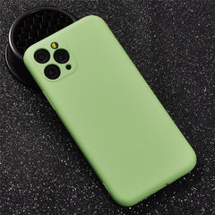 TIKITAKA Candy Color Phone Case For iPhone 11 11Pro Max Liquid Silicone Solid Plain For iPhone 11 Case Soft TPU Back Cover Shell