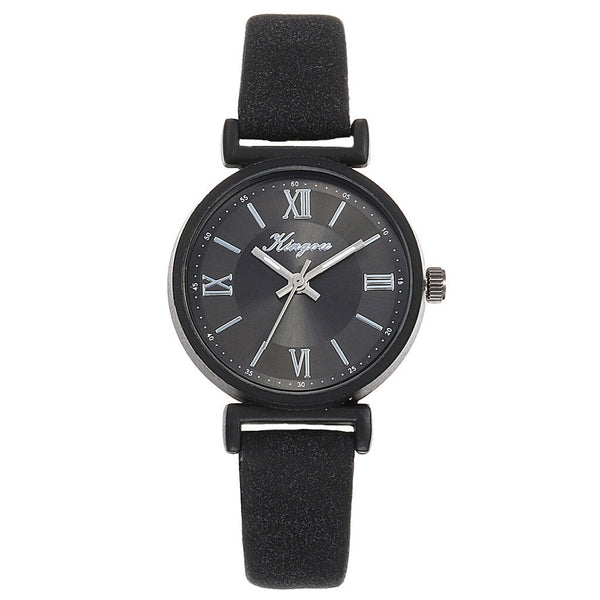 Casual Style Women Simple Dial Wrist Watch Leather Business Designer Ladies Clock Fashion Dress Gfit Montre Femme@50