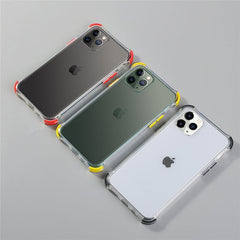 Shockproof Transparent Phone Cases For iPhone 11 11 Pro Max XR XS Max X 8 7 6 6S Plus Bumper Soft Silicone Anti-fall Back Cover