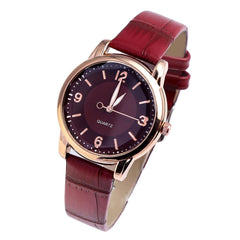 Best Selling Women Watches Roman Numerals Dial Ladies Quartz Wristwatch Solid Color Leather Strap Fashion Clock Gift Kol Saati50