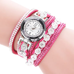 2020 Womans Wrist Watch Clock New Fashion Chimes Diamond Leather Bracelet Lady Luxury Simple Women Watches Relogio Feminino @50