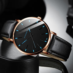 NEW Mens Luxury Brand Watches Stainless Steel Analog Quartz Ladies Dress Wristwatches Clock Women's Watch Leather Montre Homme