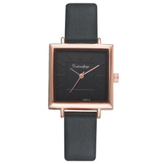 Women Watch Modern Fashion Square Dial Casual Quartz Wristwatch High Quality Soild Color Leather Gift For Female 2019 NEW@50