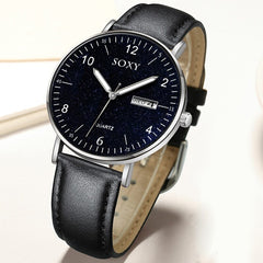 Top Brand Luxury Fashion Men's Watch Quartz Watches Casual Slim Sports Clock Relogio Masculino Calendar Luminous