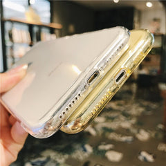 TIKITAKA For iPhone 7 Phone Case Clear Solid Candy Color For iPhone 11Pro XS Max 6 6s 7 8 Plus X XR Soft TPU Silicone Back Cover