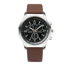 Women Watches Female Quartz Women Watches Fashion Clock Ladies Watch Vintage Watch Three Small Dials Business Leather Strap *M