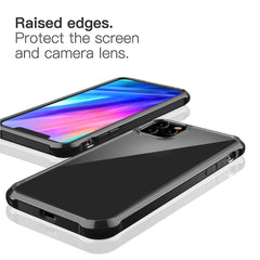 Transparent Acrylic Case For iPhone 11 Pro Max XS XR X knockproof Silicone Bumper Clear Back Strength Cover For iPhone 7 8 Plus
