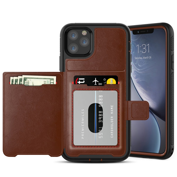 Luxury Magnetic Flip Wallet Case For iPhone 11 Pro XS Max XR X 6 6S 7 8 Plus Cases Hybrid Tough Armor Slide Card Holder Cover