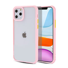Transparent Armor case for iphone 11Pro Max X XR XS Max 7 8 6 6sPlus Colorful Silicone Frame Shockproof Back cover For iphone 11