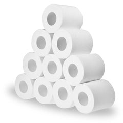 4/6/10 Roll White Toilet Paper Rolls Pack Hollow Replacement Soft 4 Layers Hotel Kitchen Bath Toilet Paper Roll